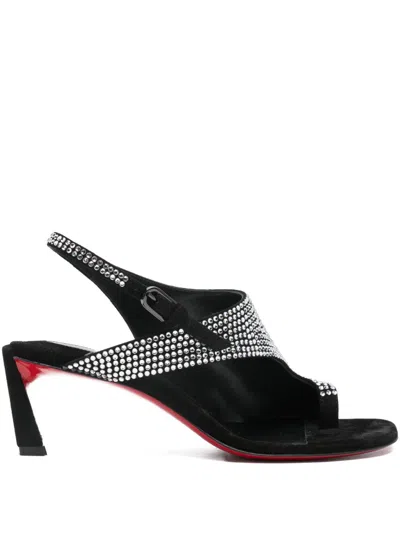 CHRISTIAN LOUBOUTIN CHRISTIAN LOUBOUTIN WOMEN VIVA CONDORA MULE SLINGBACK T 55 SANDALO CON TACCO