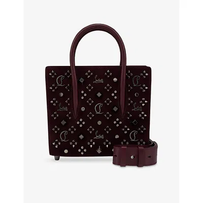 Christian Louboutin Womens Amara/gun Metal Paloma Mini Leather Top-handle Bag