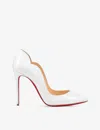 Christian Louboutin 100mm Hot Chick Patent High-heel Pumps In Bianco (white)