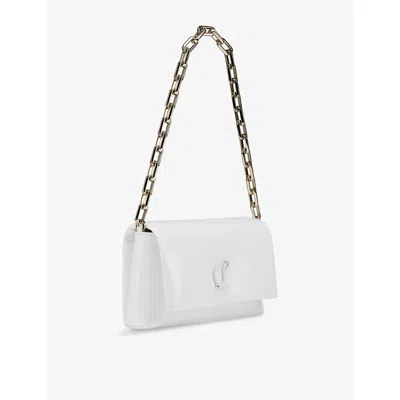 Christian Louboutin Womens Bianco Loubi54 Leather Shoulder Bag