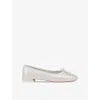 Christian Louboutin Womens  Sweetie Jane Leather Ballet Flats In Bianco