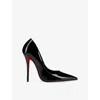 Christian Louboutin Pigalle Plato Pumps In Black Patent Leather In Black