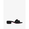 Christian Louboutin Pyraclou Embellished Heeled Mules 30 In Black
