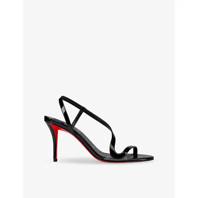 CHRISTIAN LOUBOUTIN WOMENS CHRISTIAN LOUBOUTIN ROSA Z 80 PATENT-PVC HEELED SANDALS