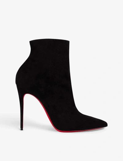 Christian Louboutin So Kate Booty High Heels Ankle Boots In Black Leather