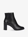 Christian Louboutin Womens Black Adoxa 70 Leather Heeled Boots In Black