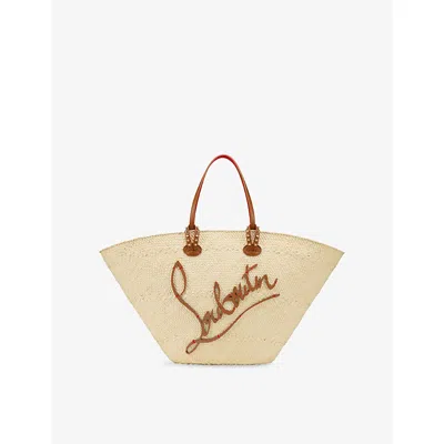 Christian Louboutin Womens Natural/cuoio Cabata Large Raffia Tote Bag
