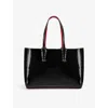 Christian Louboutin Cabata Embossed Leather Tote Bag In Black
