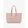 Christian Louboutin Womens  Cabata Soft Small Leather Tote Bag In Vintage Rose/gold