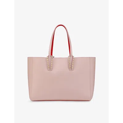 Christian Louboutin Womens  Cabata Soft Small Leather Tote Bag In Pink