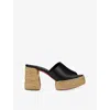 Christian Louboutin Calakala 85mm Leather Platform Mules