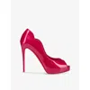 Christian Louboutin Womens Pinup Hot Chick Alta 120 Patent-leather Heeled Courts Eur 38/5 Uk