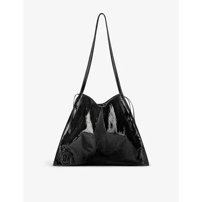 Christian Louboutin Womens Black Le 54 Small Patent-leather Tote Bag