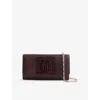 Christian Louboutin Womens Amara Loubi54 Faux-croc Leather Wallet-on-chain