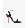 Christian Louboutin Miss Z Nappa Leather Heeled Sandals 100 In Black