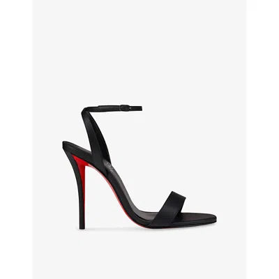 Christian Louboutin Womens  Miss Z 100 Leather Sandals In Black
