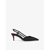 Christian Louboutin Pointed Toe Sling Back Stiletto Pumps