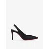 Christian Louboutin Sporty Kate Leather Slingback Pumps 85 In Black