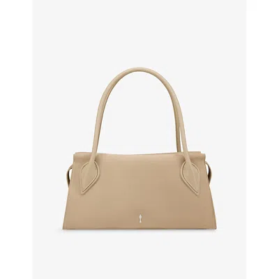 Christian Louboutin Womens Saharienne Venus Medium Leather Shoulder Bag In Neutral