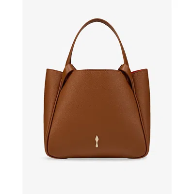 Christian Louboutin Womens Cuoio Bettina Mini Empire Leather Tote Bag In Brown
