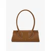 Christian Louboutin Venus Calf Leather Baguette Shoulder Bag In Brown