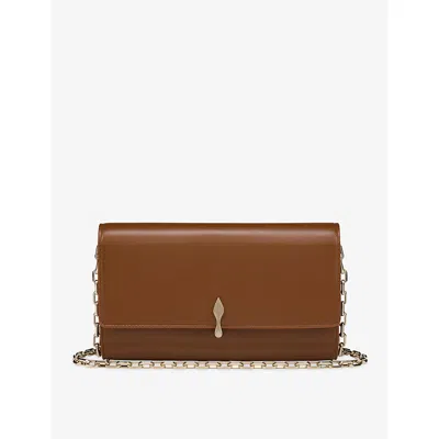 Christian Louboutin Womens Cuoio/gold Bettina Leather Wallet-on-chain