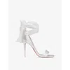 Christian Louboutin Bridal Sandale Du Desert 100 Sandals In Ivory