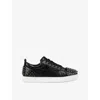 Christian Louboutin Louis Junior Spikes Leather Sneakers In Black
