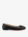 Christian Louboutin 10mm Mamadrague Nappa Ballerina Flats In Black