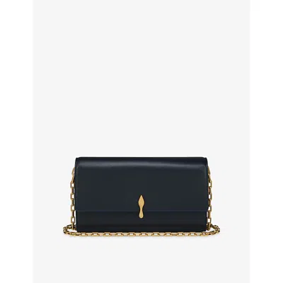 Christian Louboutin Womens  Bettina Metallic Leather Wallet-on-chain