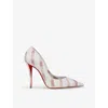 Christian Louboutin Miss Z Canvas Pumps 100