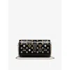 Christian Louboutin Womens  Paloma Jewel-embellished Leather Wallet-on-chain In Black/multi