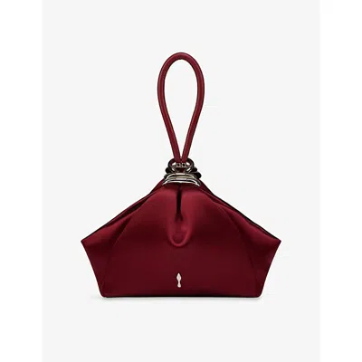 Christian Louboutin Womens Sabrina Pouch Small Neoprene Satin Clutch Bag Empir In Empire