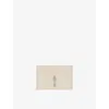 Christian Louboutin Calf Leather Bettina Card Holder In Neutral