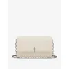 Christian Louboutin Womens Suzuran/silver Bettina Metallic Leather Wallet-on-chain In White