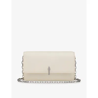 Christian Louboutin Womens Suzuran/silver Bettina Metallic Leather Wallet-on-chain