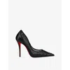 Christian Louboutin Miss Z Degrastrass Perla Mesh Nylon Pumps With Rhinestones In Animal Print