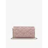 Christian Louboutin Womens Vintage Rose Paloma Leather Chain Wallet In Vintage Rose