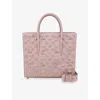 Christian Louboutin Womens Vintage Rose Paloma S Medium Loubinthesky Leather Tote Bag In Vintage Rose