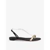 Christian Louboutin Athinita Hardware-detailed Leather Sandals In Multi