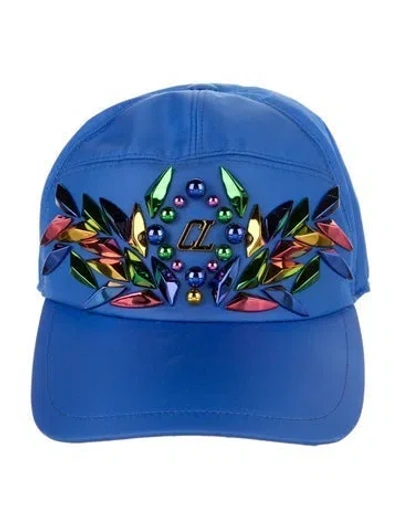 Pre-owned Christian Louboutin X Marvel Baseball Cap In Black
