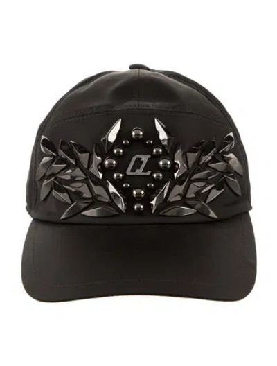 Pre-owned Christian Louboutin X Marvel Nylon Baseball Cap In Black