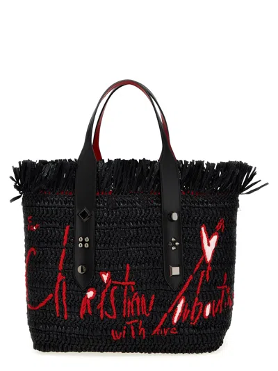 Christian Louboutin X Ross De Palma Frangibus Medium Shopping Bag In Black