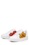 CHRISTIAN LOUBOUTIN X SHUN SUDO ADOLON JUNIOR BUTTON FLOWER LOW TOP SNEAKER