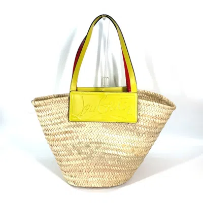 Pre-owned Christian Louboutin Yellow Cloth Shoulder Bag ()