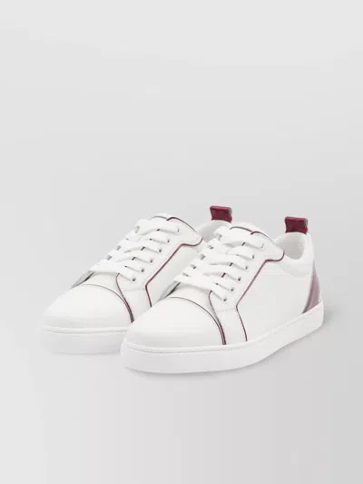 Christian Louboutin Youthful Flat Sneakers With Unique Leather Imperfections