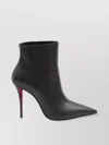Christian Louboutin 100mm Miss Z Pointed-toe Stiletto Boots In Black