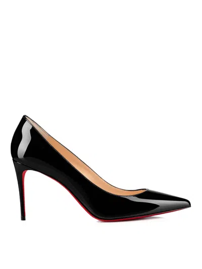 Christian Louboutin Kate 85 Patent Leather Pumps In Black