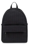 Christian Louboutin Zip 'n' Flap Jacquard Logo Backpack In Black