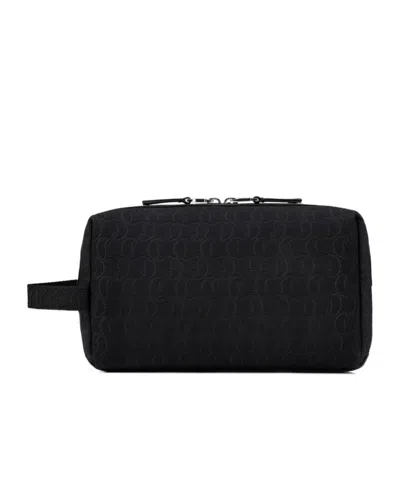 Christian Louboutin Zip N Flap Wash Bag In Black
